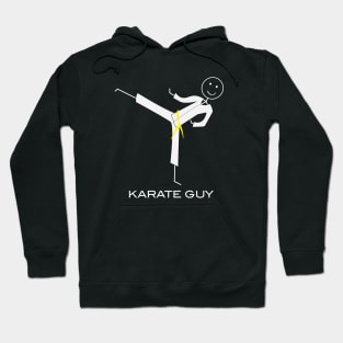 Funny Mens Yellow Belt Karate Hoodie